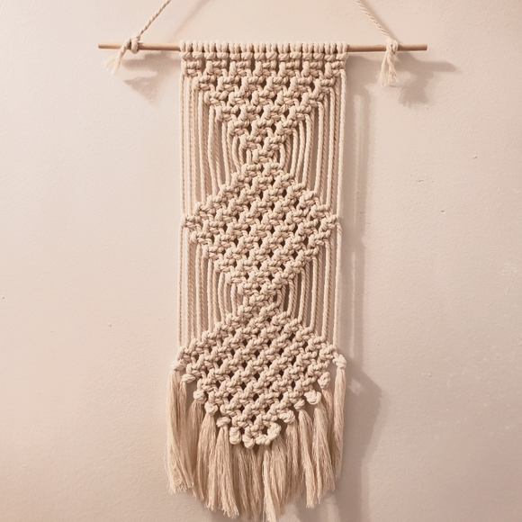 Handmade Boho Macrame Wall Hanging - Picture 2 of 5